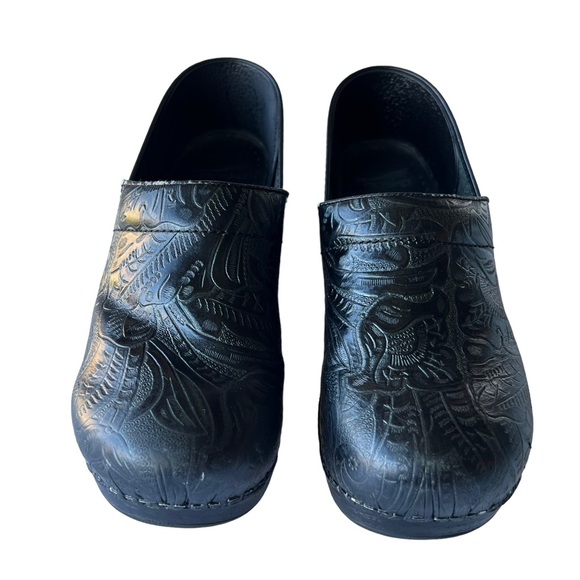 Dansko Professional Tooled Pattern Clogs - Picture 2 of 10
